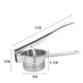 Stainless Steel Masher & Ricer Press – Potato, Fruit & Vegetable Squeezer