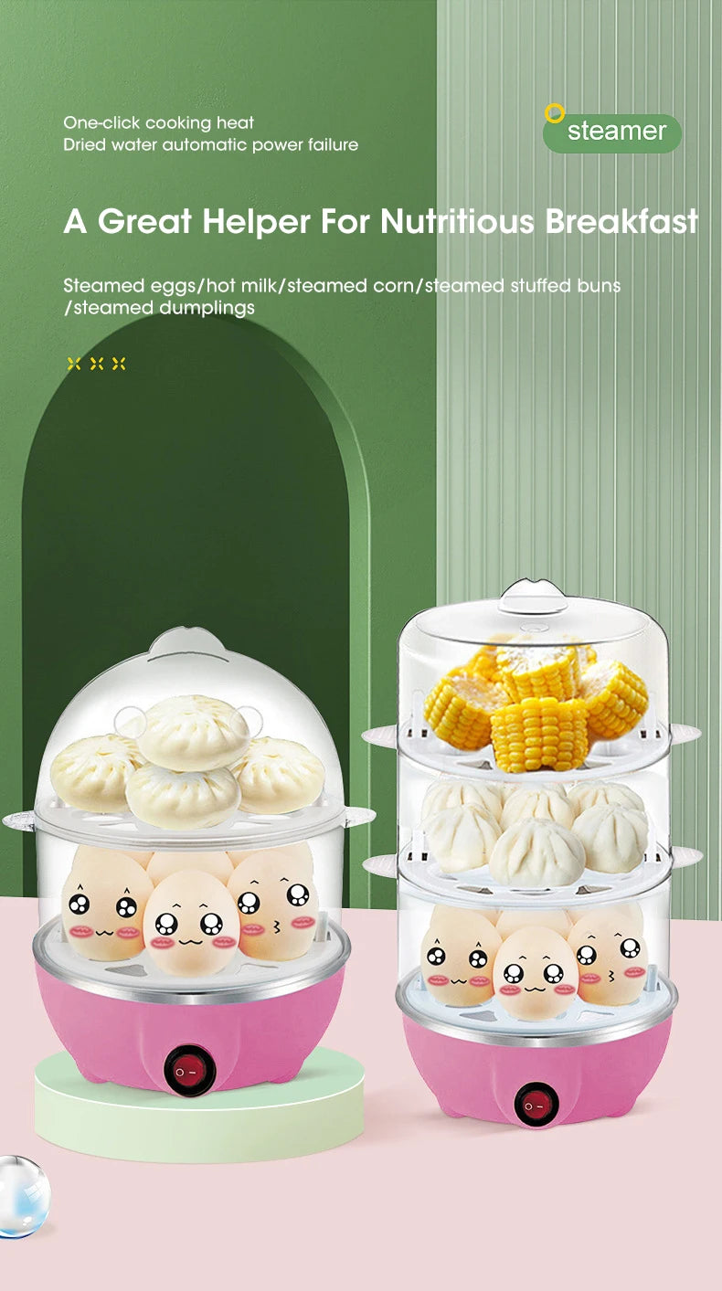 Automatic Egg Cooker Machine – 7-Egg Steamer & Boiler