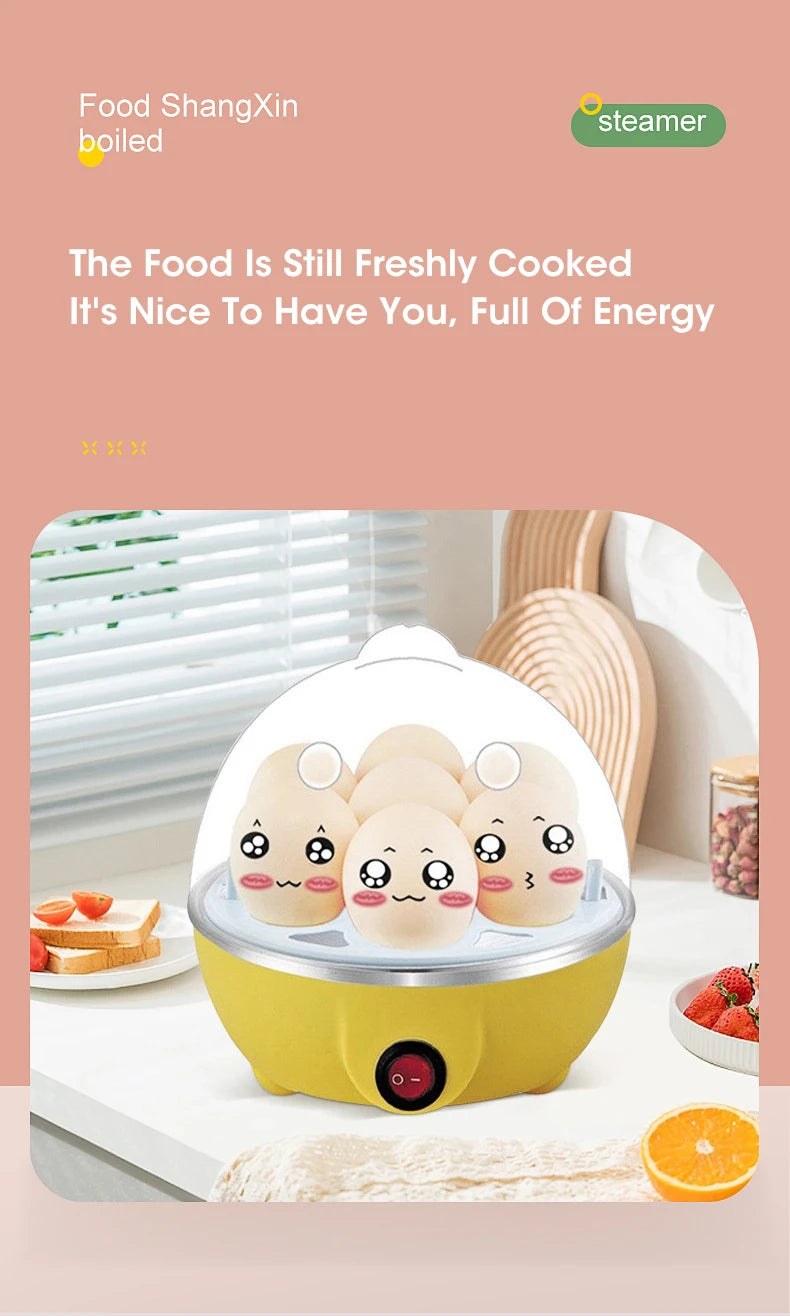 Automatic Egg Cooker Machine – 7-Egg Steamer & Boiler