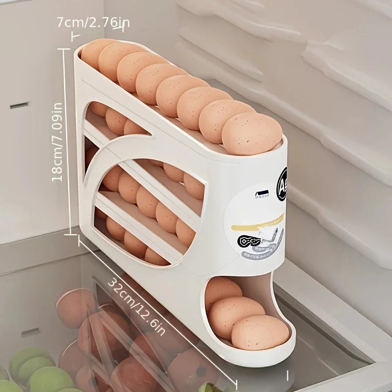 3-Tier Rolling Egg Storage Container – 24 Eggs - PrimeNest