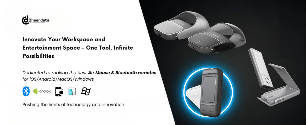 Cheerdots 2 Wireless Air Mouse – Detachable Touchpad with AI Recording