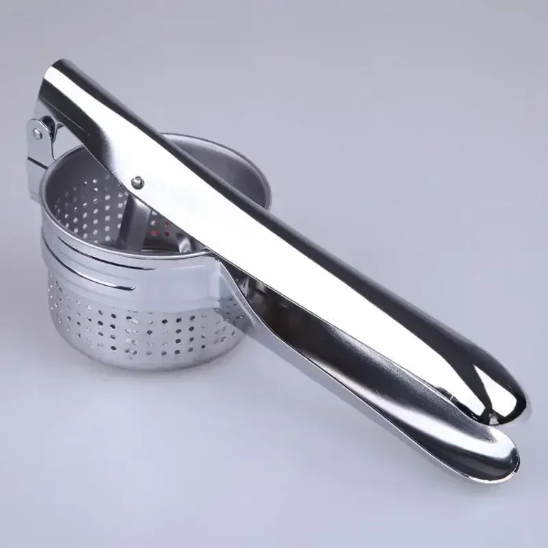 Stainless Steel Masher & Ricer Press – Potato, Fruit & Vegetable Squeezer
