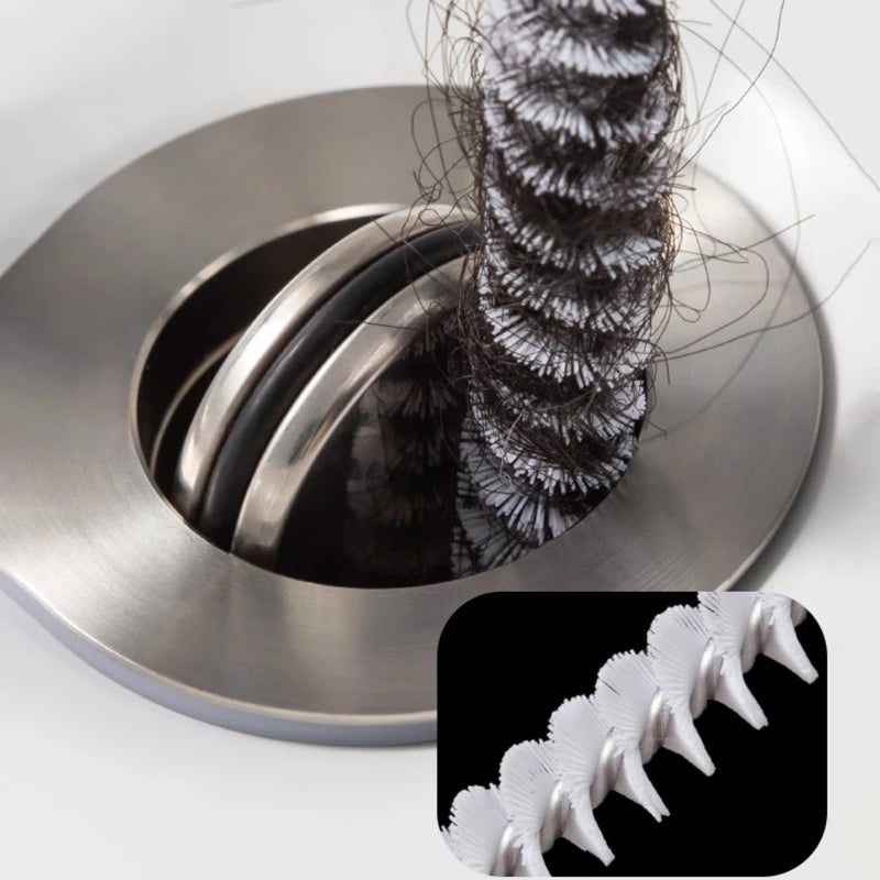 Bendable Sink Drain Cleaning Brush – Clog Remover for Bathroom & Kitchen
