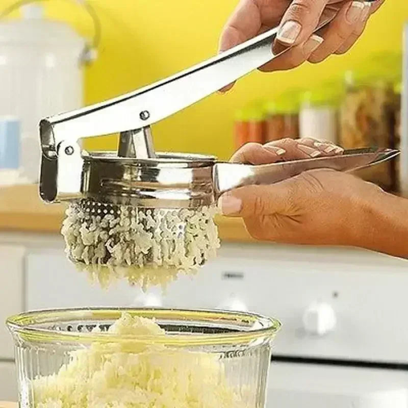 Stainless Steel Masher & Ricer Press – Potato, Fruit & Vegetable Squeezer