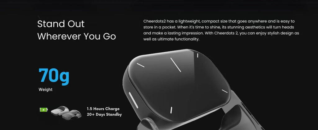 Cheerdots 2 Wireless Air Mouse – Detachable Touchpad with AI Recording