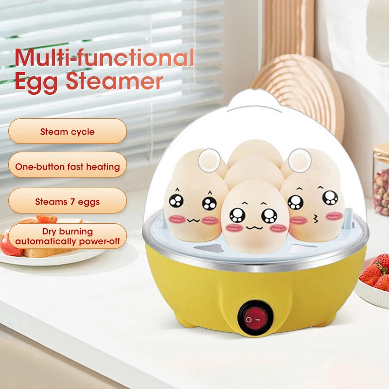 Automatic Egg Cooker Machine – 7-Egg Steamer & Boiler