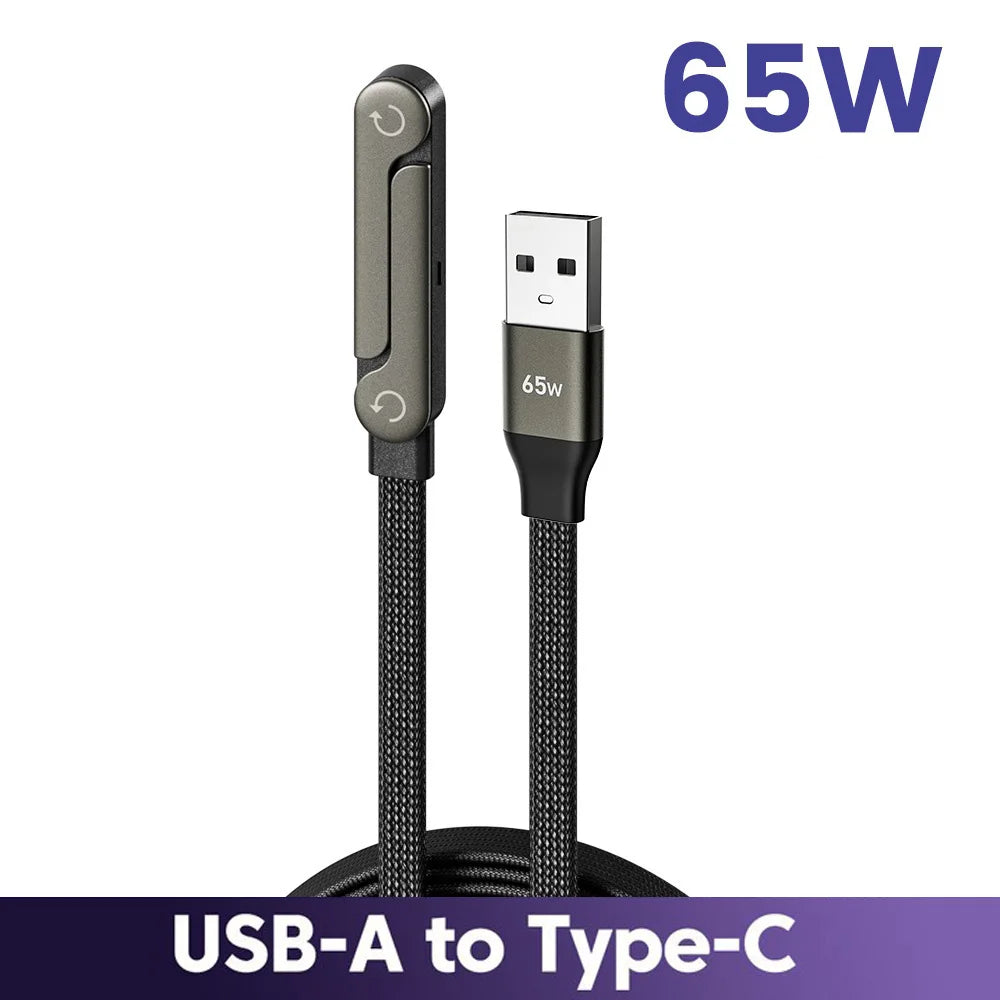 65W USB-C Fast Charging Cable with Phone Holder - PrimeNest
